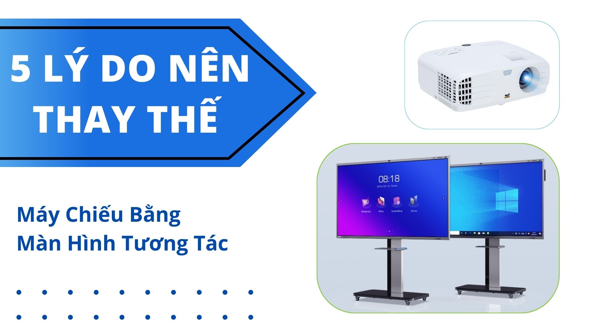 5 Lý do nên thay thế Máy chiếu bằng màn hình tương tác Horion
